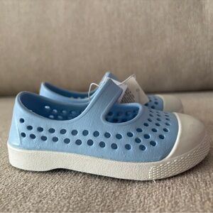 Kids Light Blue Waterproof Mary Jane Sneakers